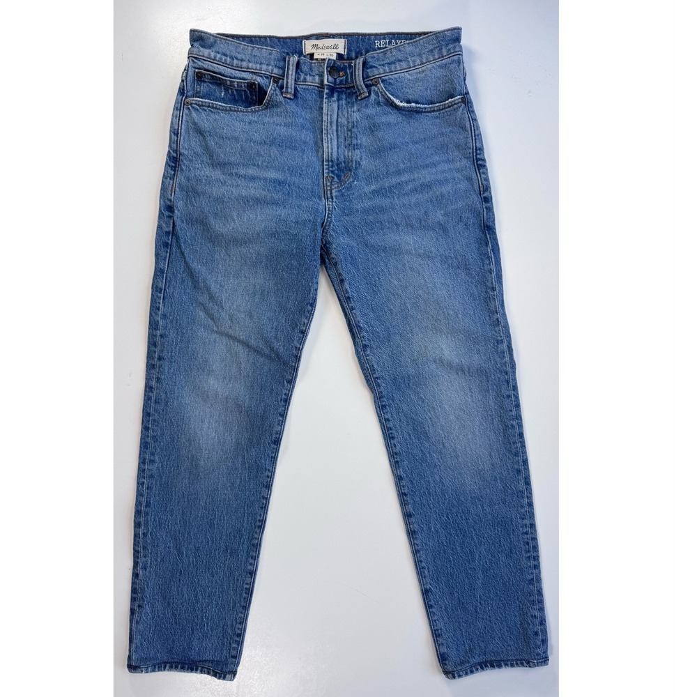 Madewell Relaxed Taper Jeans Mens 29x30 (actual 29x26) *Hemmed Blue Denim